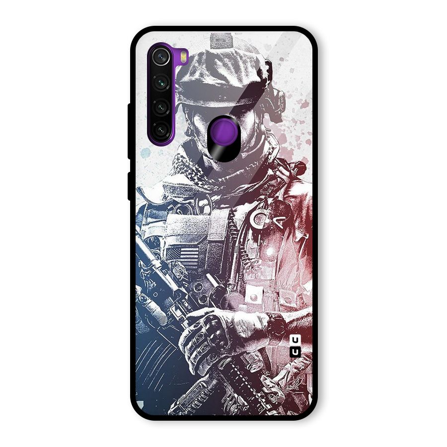 Saviour Glass Back Case for Redmi Note 8
