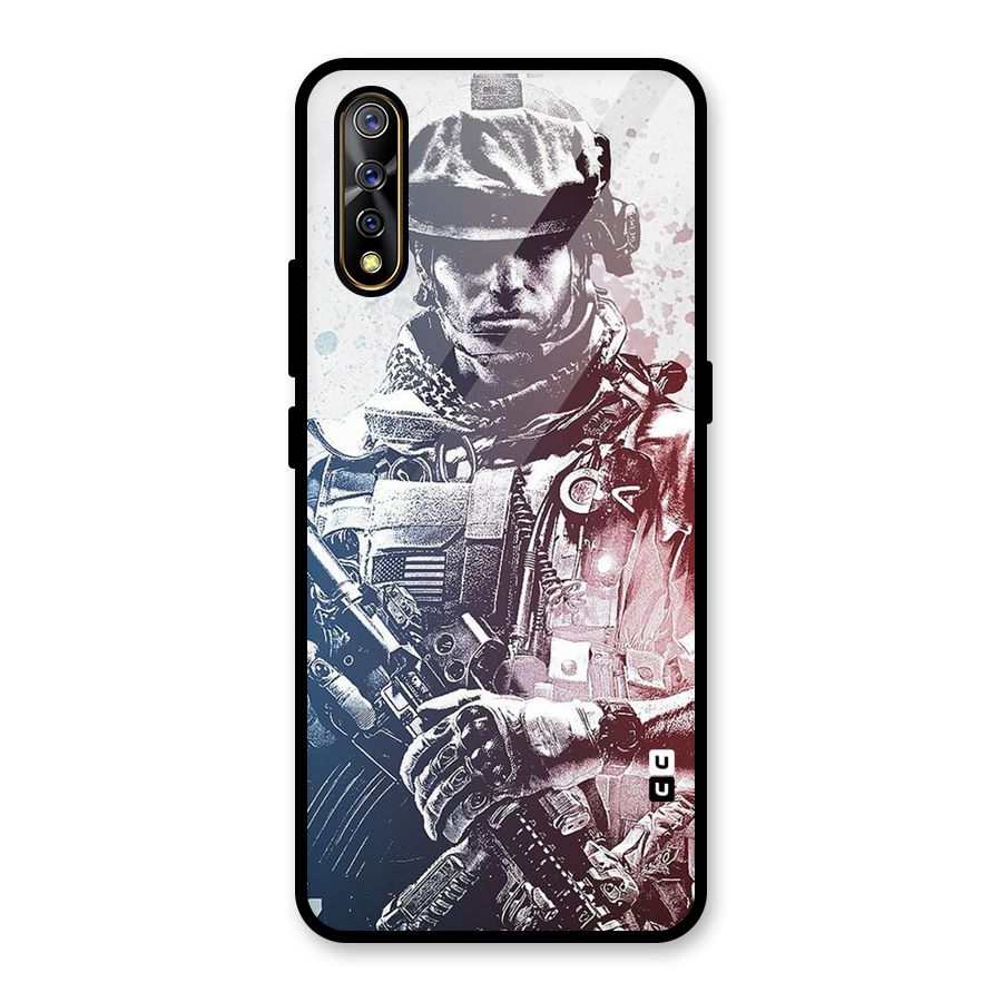Saviour Glass Back Case for Vivo S1
