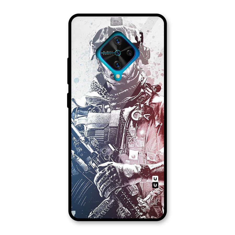 Saviour Glass Back Case for Vivo S1 Pro