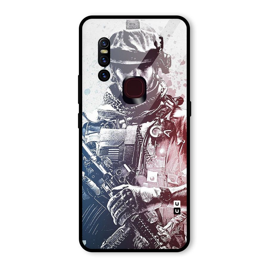 Saviour Glass Back Case for Vivo V15