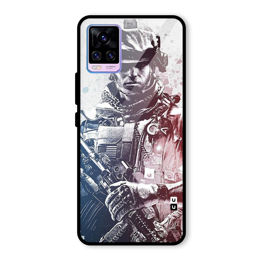 Saviour Glass Back Case for Vivo V20 Pro