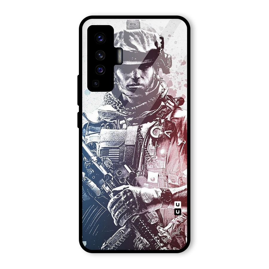 Saviour Glass Back Case for Vivo X50
