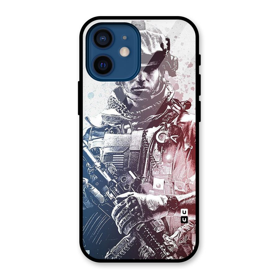 Saviour Glass Back Case for iPhone 12 Mini