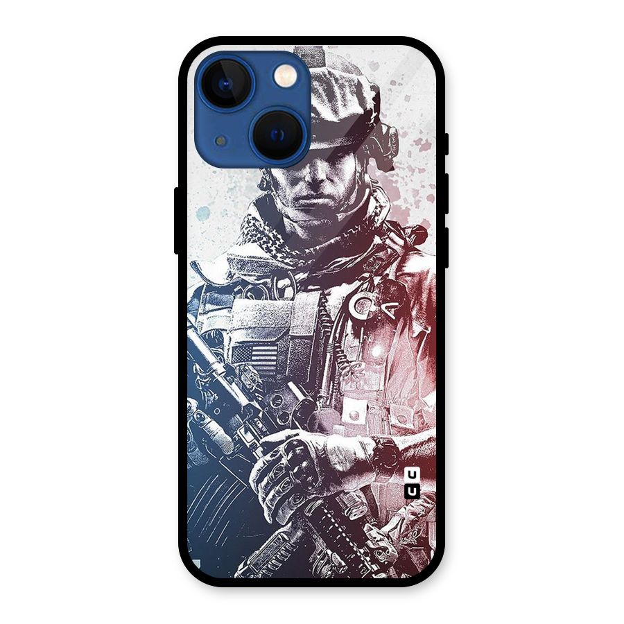 Saviour Glass Back Case for iPhone 13 Mini