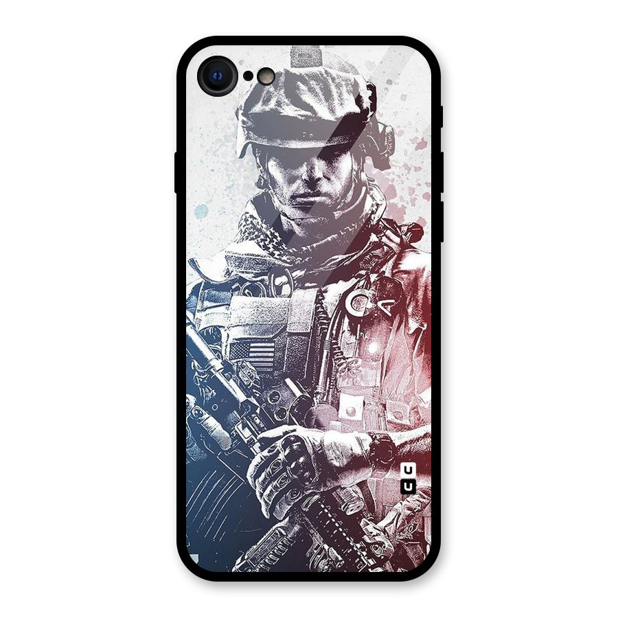 Saviour Glass Back Case for iPhone SE 2022