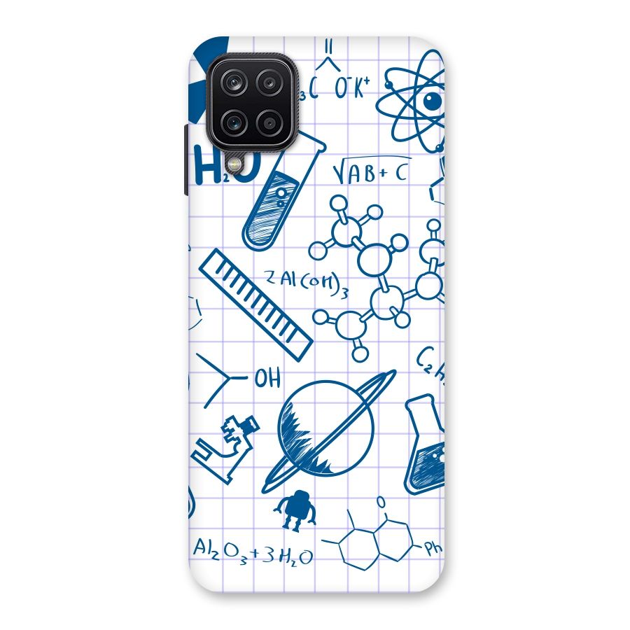 Science Notebook Back Case for Galaxy A12