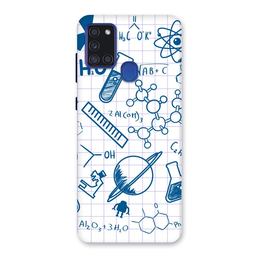 Science Notebook Back Case for Galaxy A21s