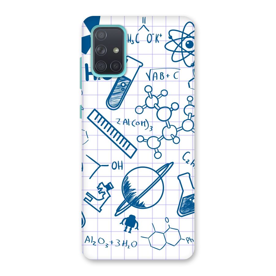Science Notebook Back Case for Galaxy A71