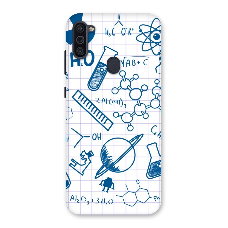 Science Notebook Back Case for Galaxy M11