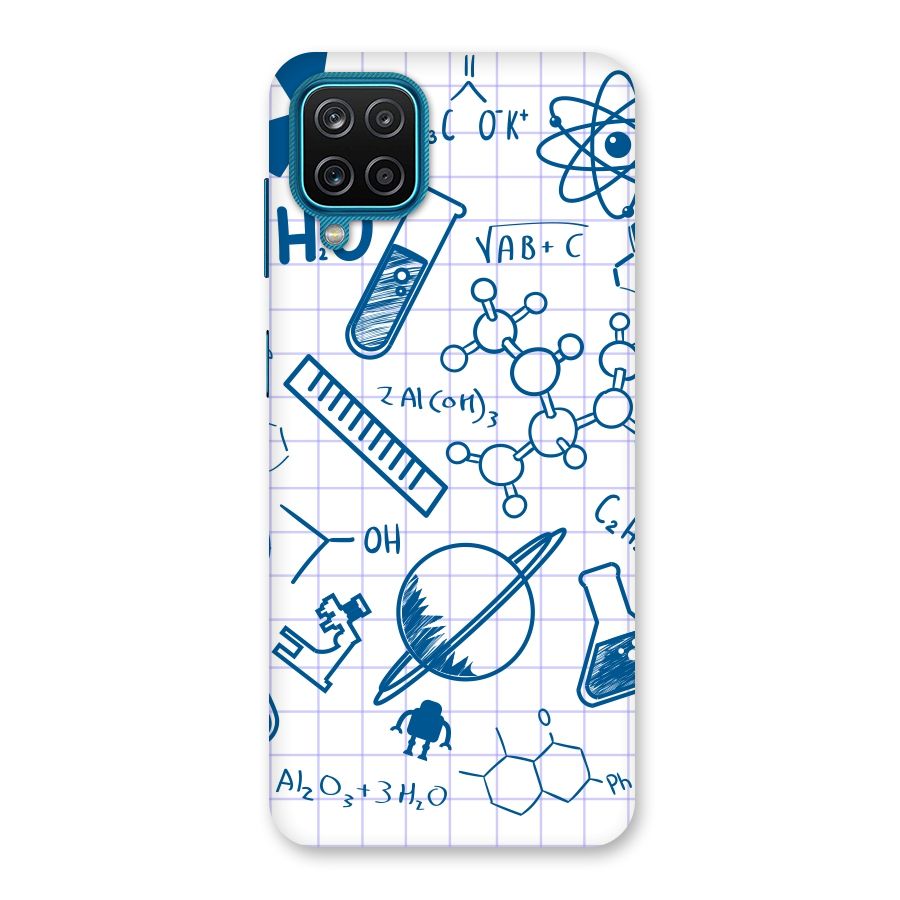 Science Notebook Back Case for Galaxy M12