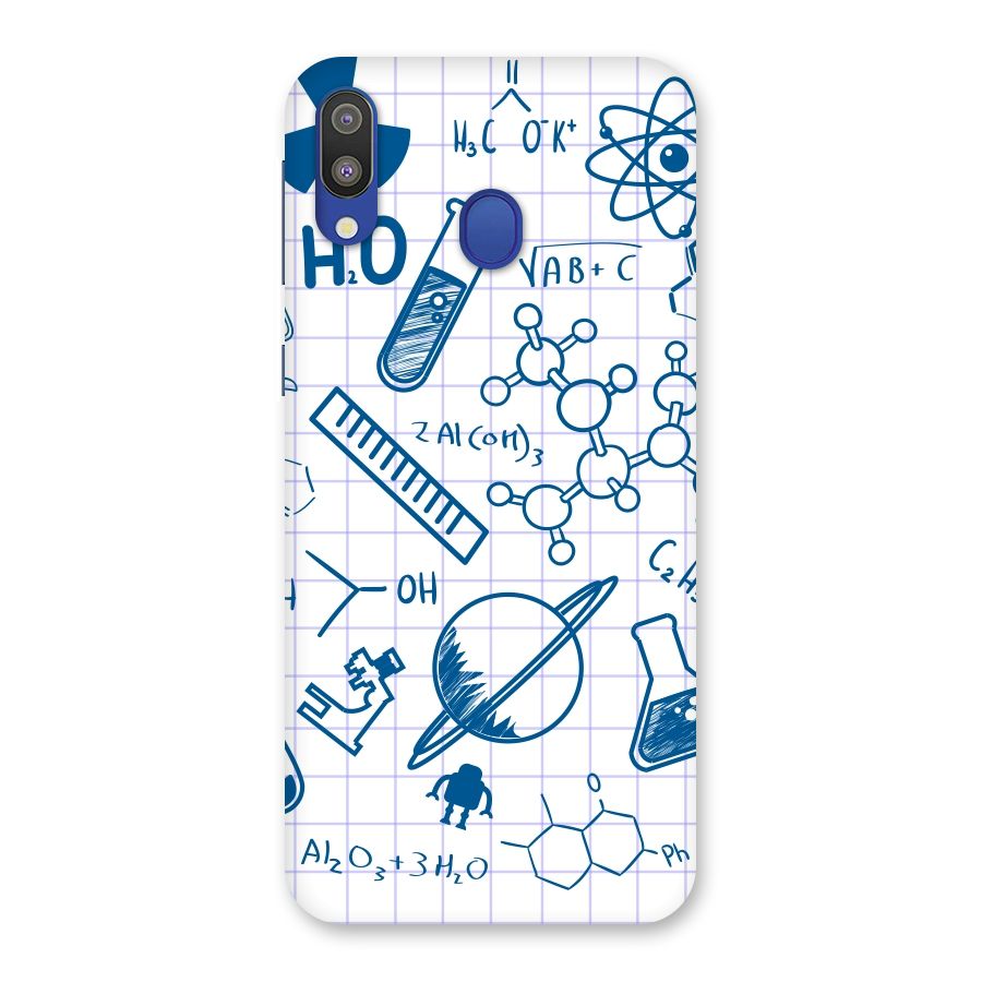 Science Notebook Back Case for Galaxy M20