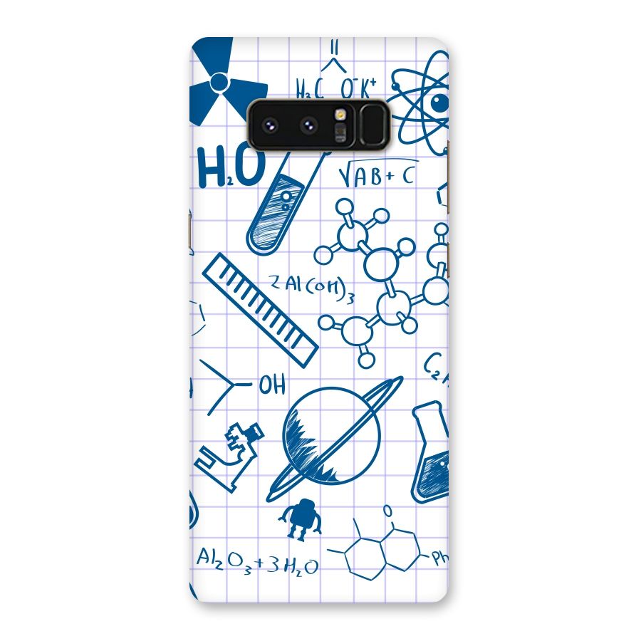 Science Notebook Back Case for Galaxy Note 8