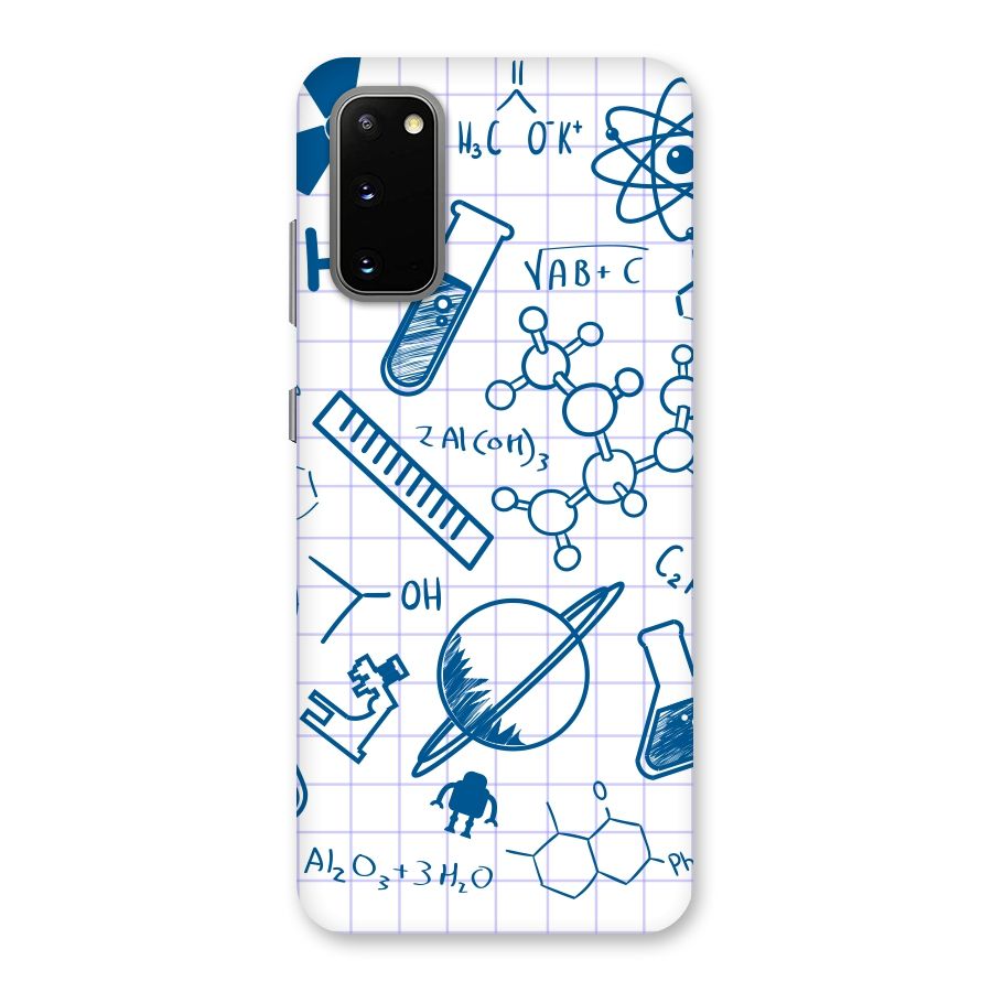 Science Notebook Back Case for Galaxy S20