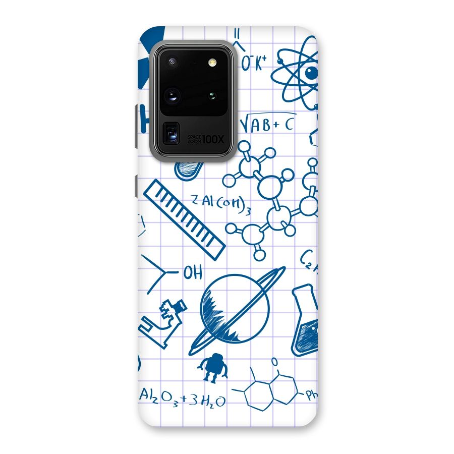Science Notebook Back Case for Galaxy S20 Ultra