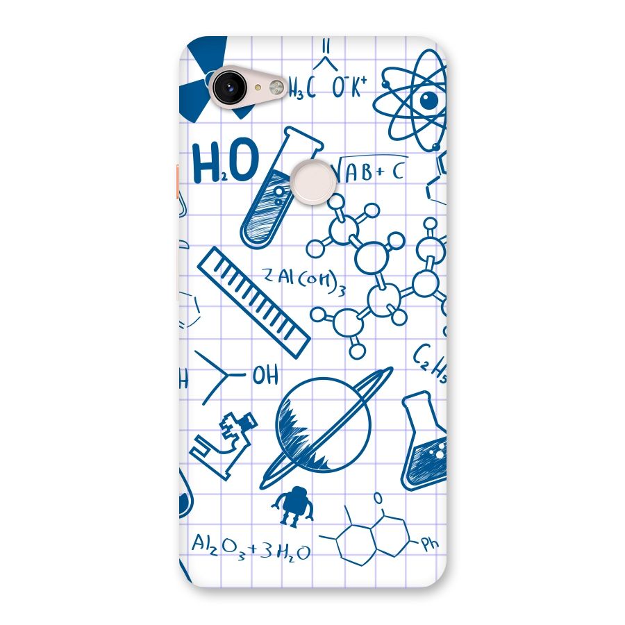 Science Notebook Back Case for Google Pixel 3 XL
