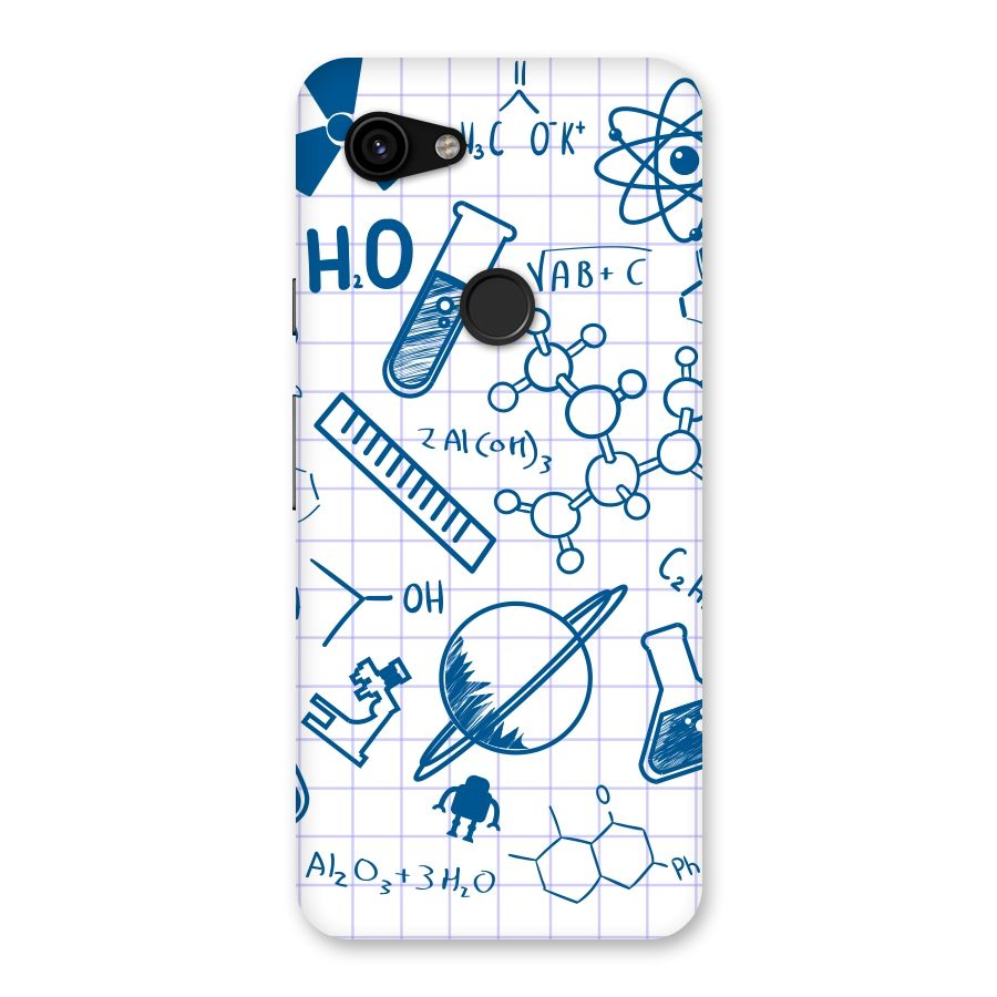 Science Notebook Back Case for Google Pixel 3a
