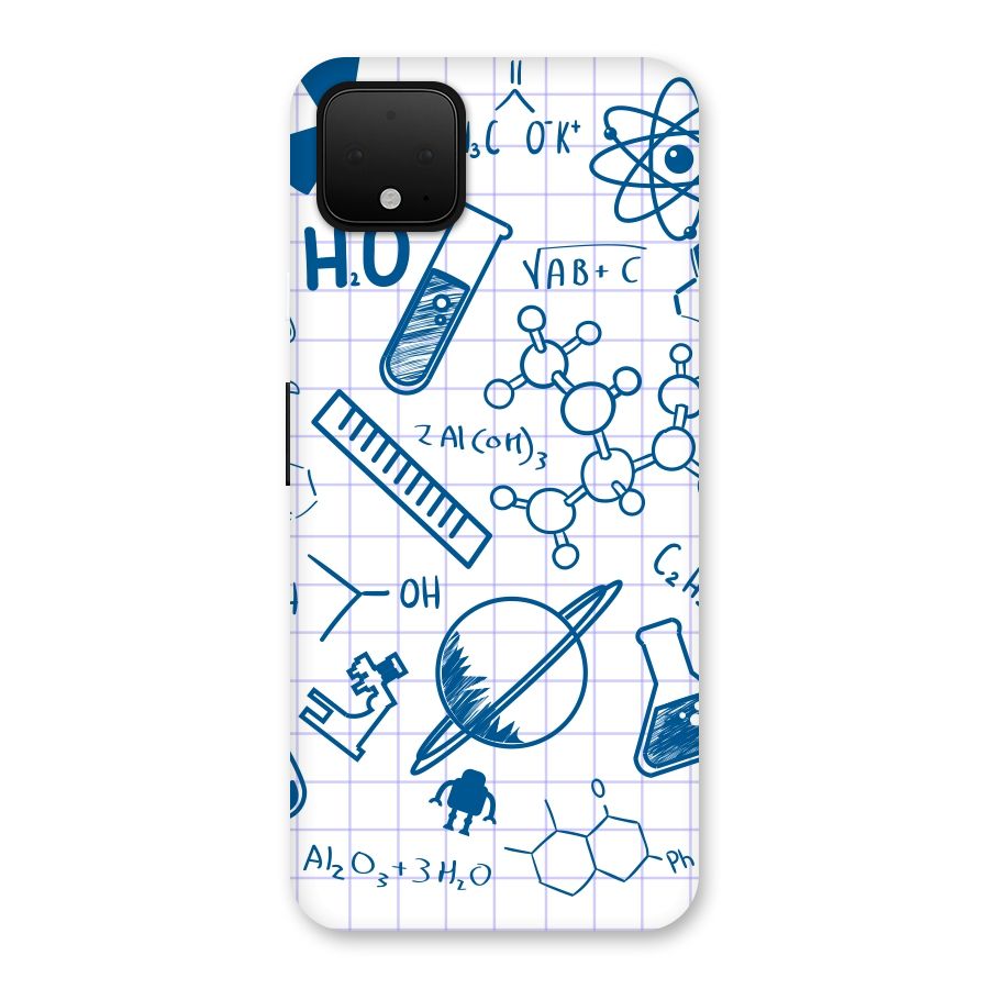 Science Notebook Back Case for Google Pixel 4 XL