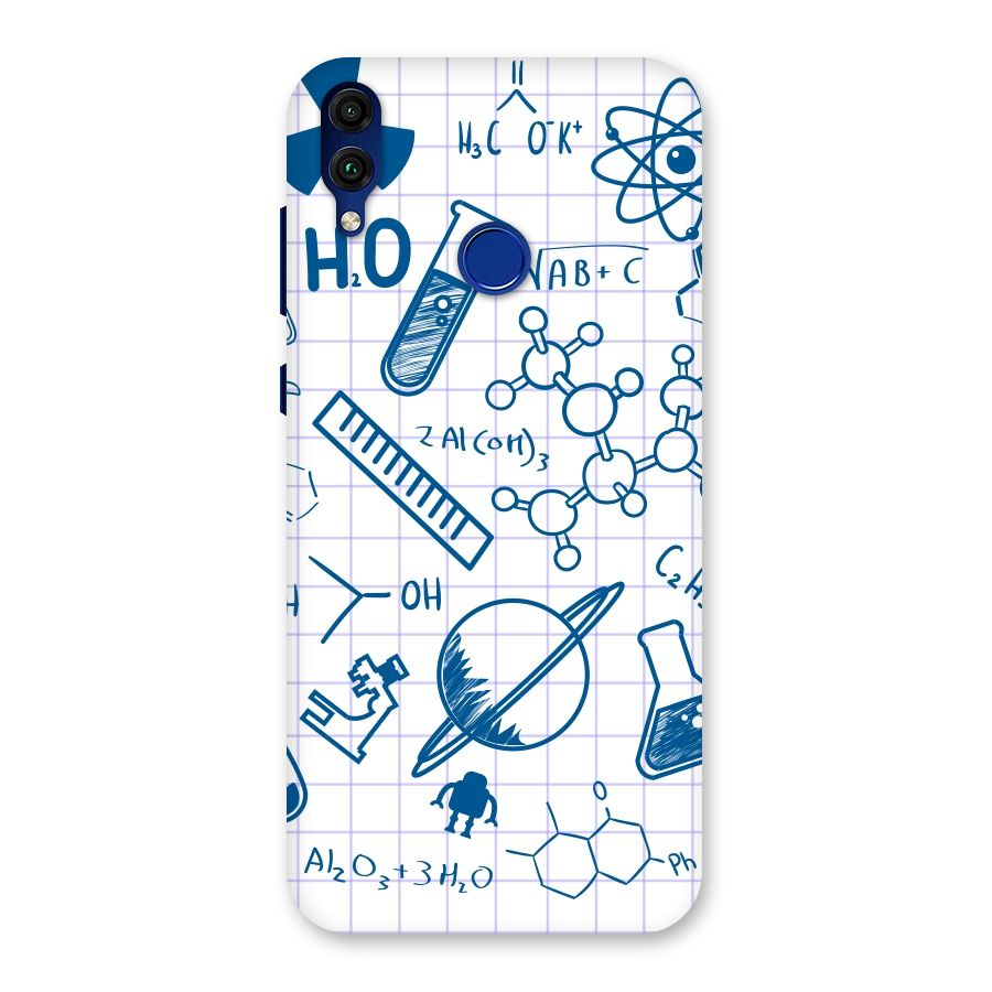 Science Notebook Back Case for Honor 8C