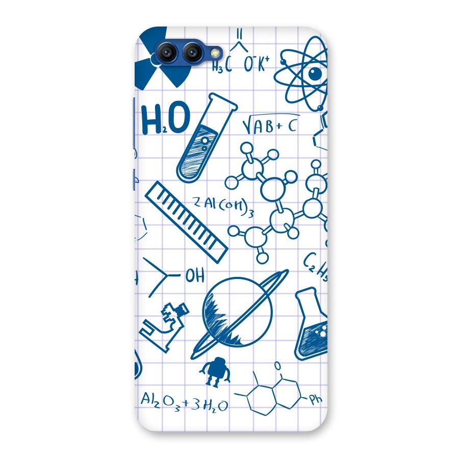 Science Notebook Back Case for Honor View 10