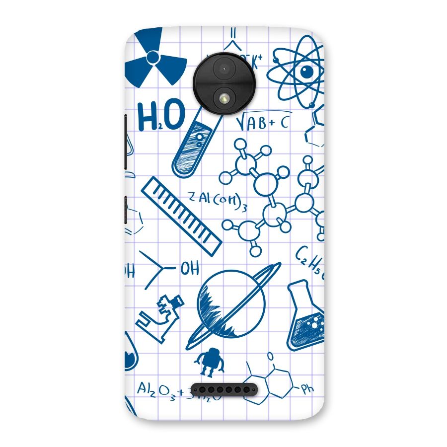 Science Notebook Back Case for Moto C