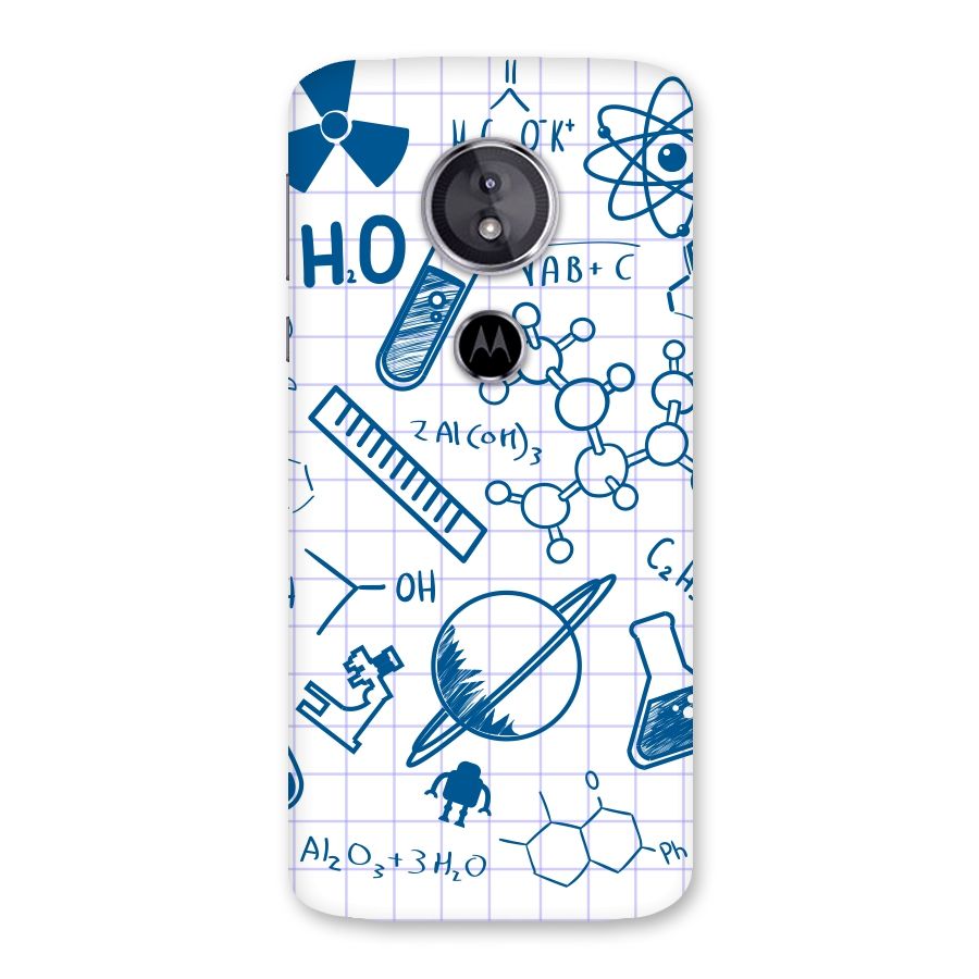 Science Notebook Back Case for Moto E5