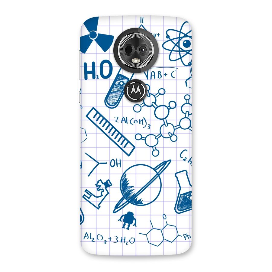 Science Notebook Back Case for Moto E5 Plus