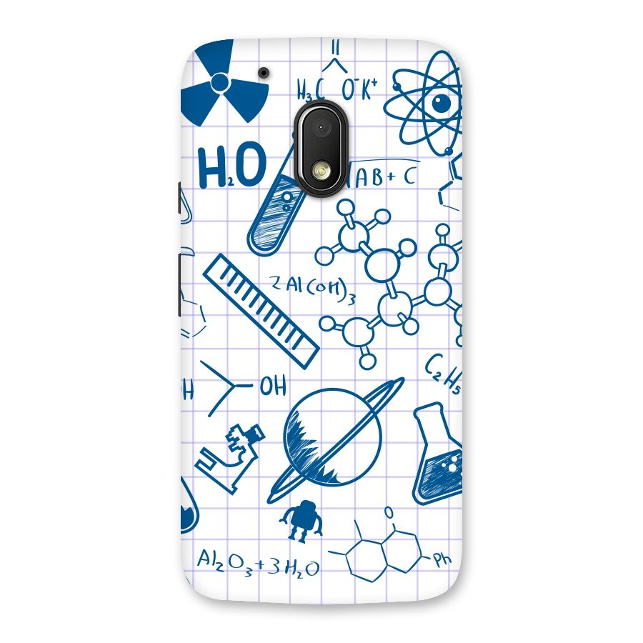 Science Notebook Back Case for Moto G4 Play