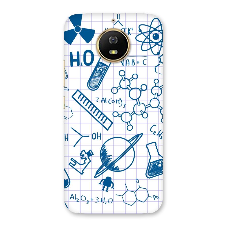 Science Notebook Back Case for Moto G5s
