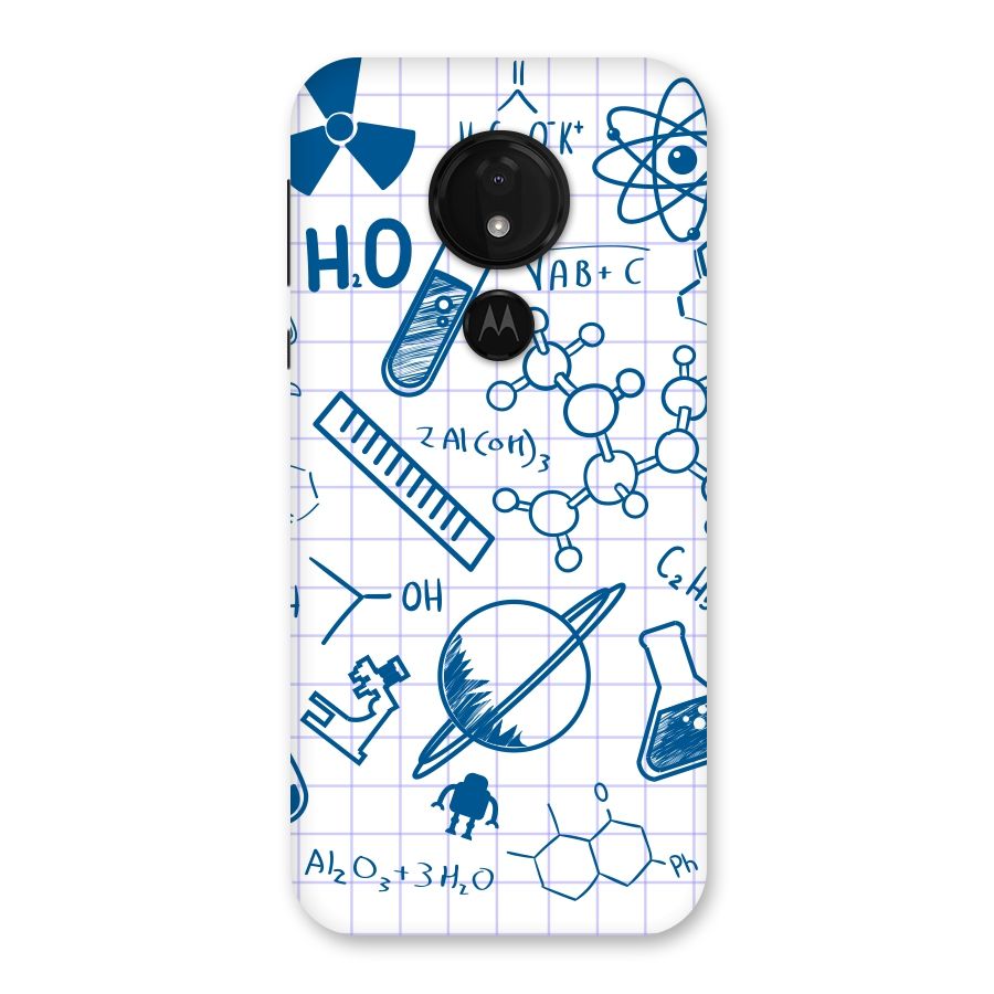 Science Notebook Back Case for Moto G7 Power
