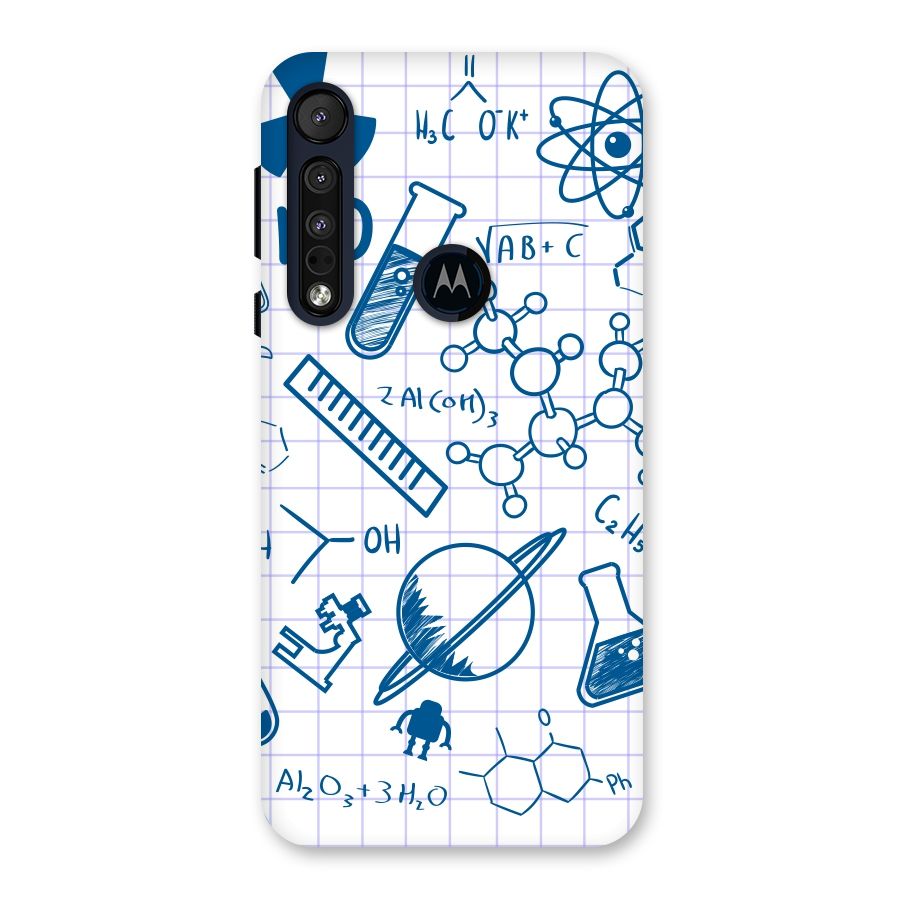 Science Notebook Back Case for Motorola One Macro