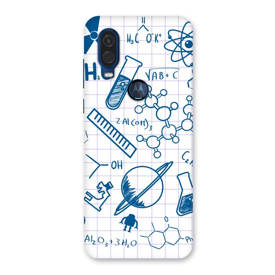 Science Notebook Back Case for Motorola One Vision