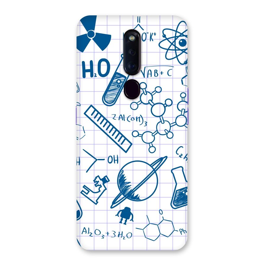Science Notebook Back Case for Oppo F11 Pro