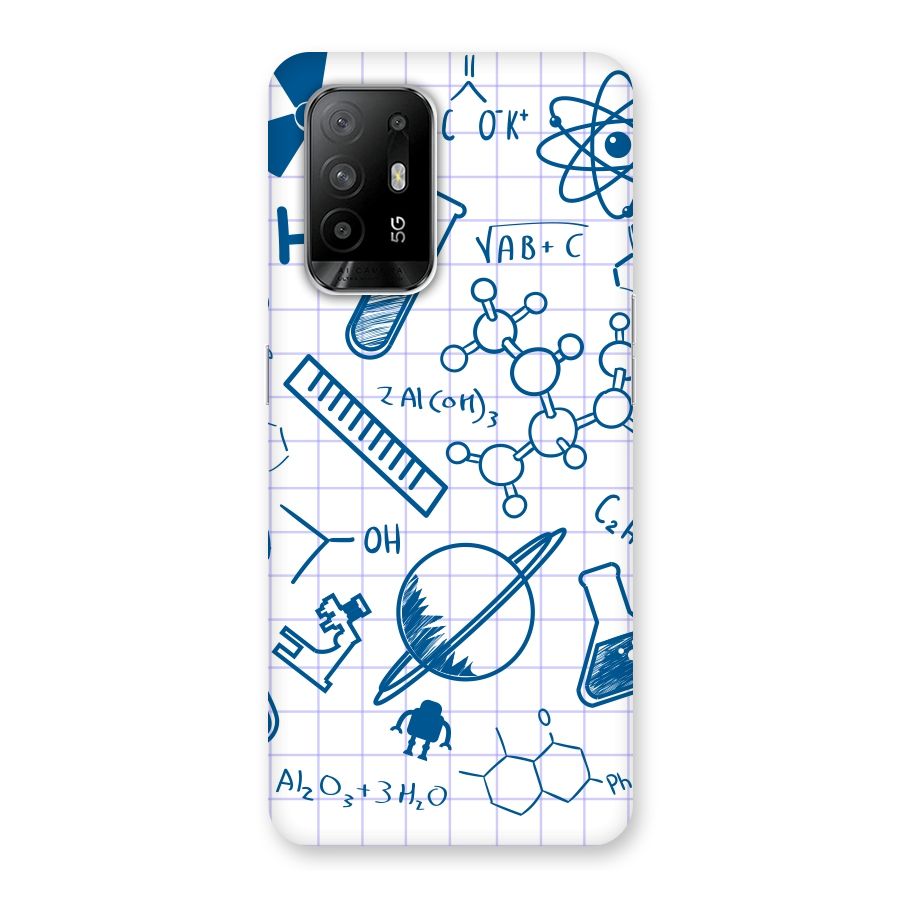 Science Notebook Back Case for Oppo F19 Pro Plus 5G