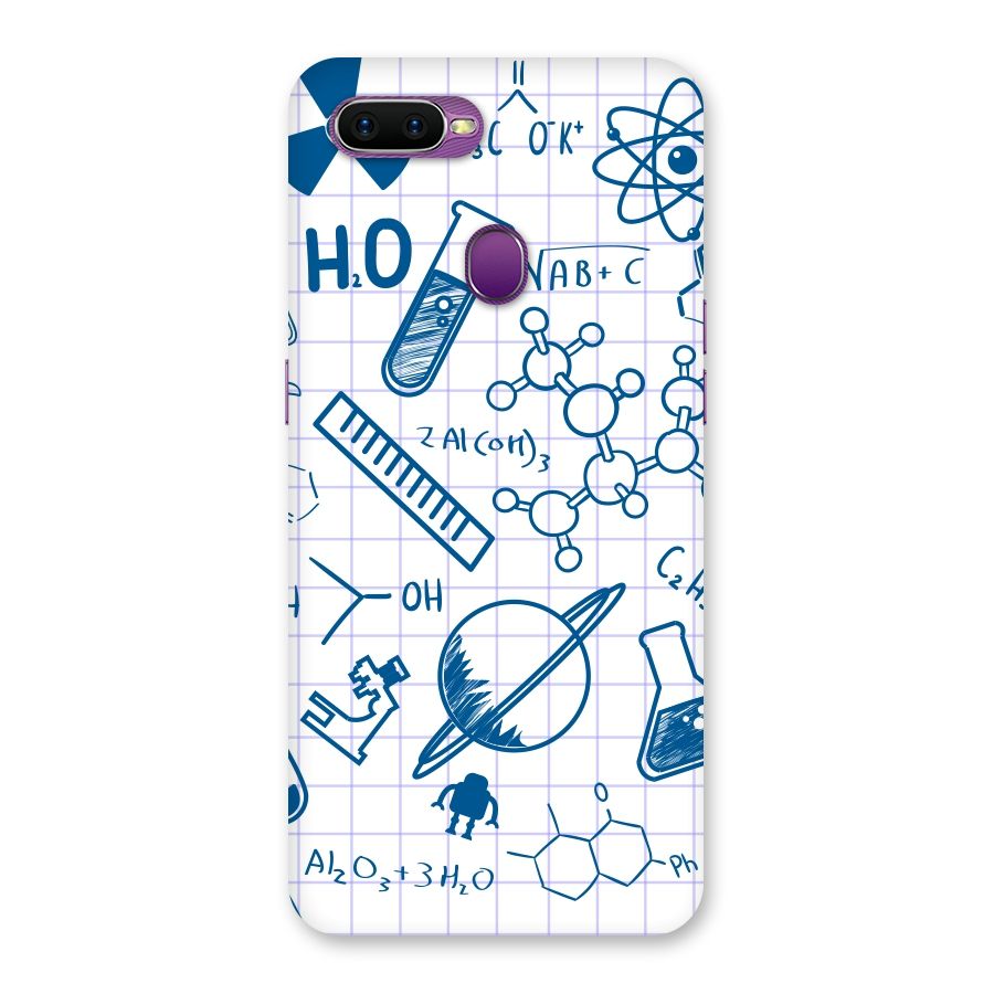 Science Notebook Back Case for Oppo F9