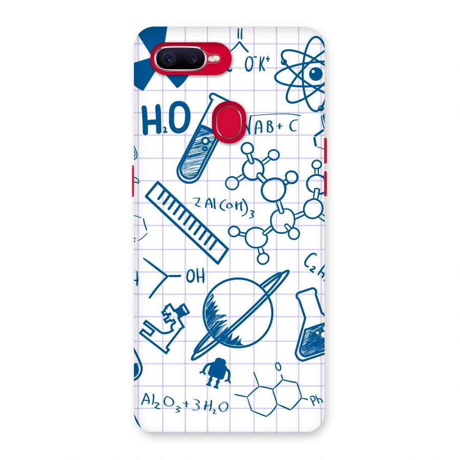 Science Notebook Back Case for Oppo F9 Pro