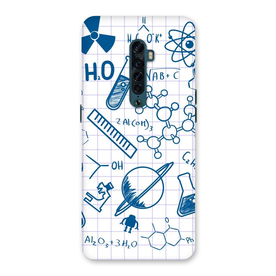 Science Notebook Back Case for Oppo Reno2