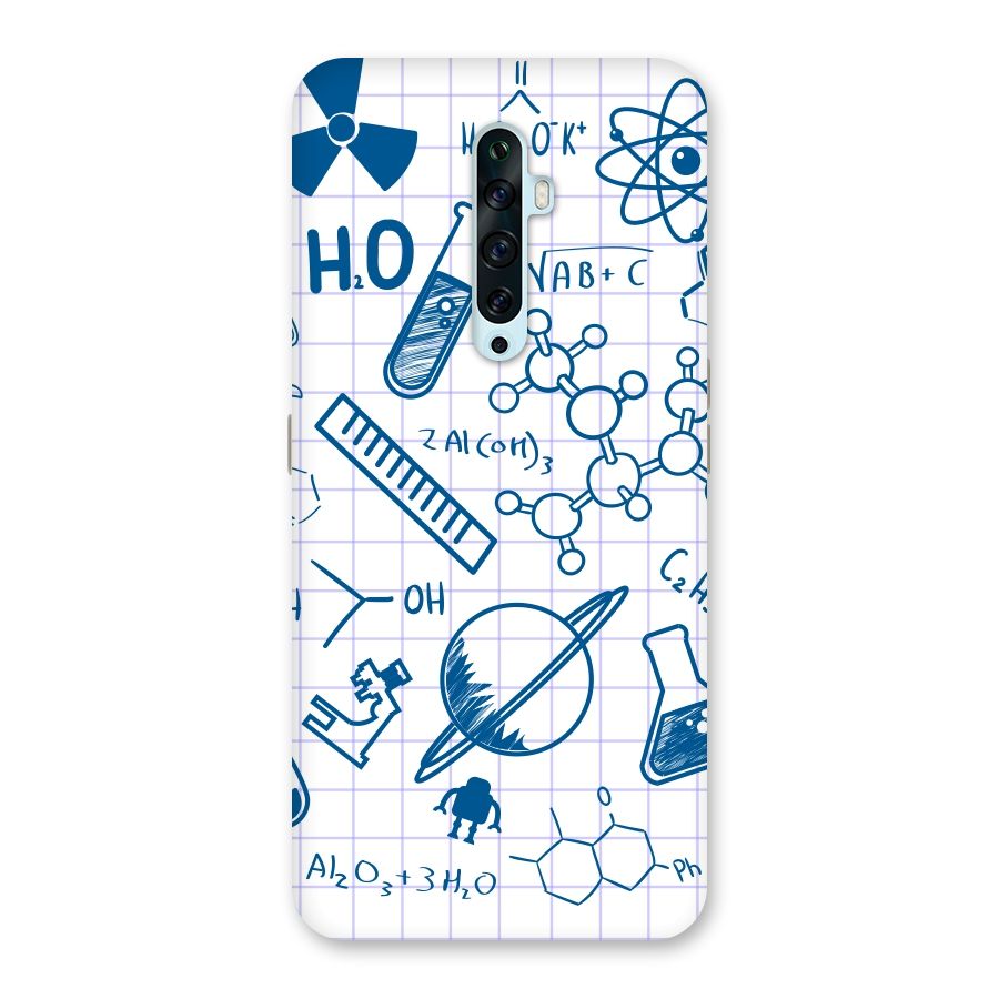 Science Notebook Back Case for Oppo Reno2 F