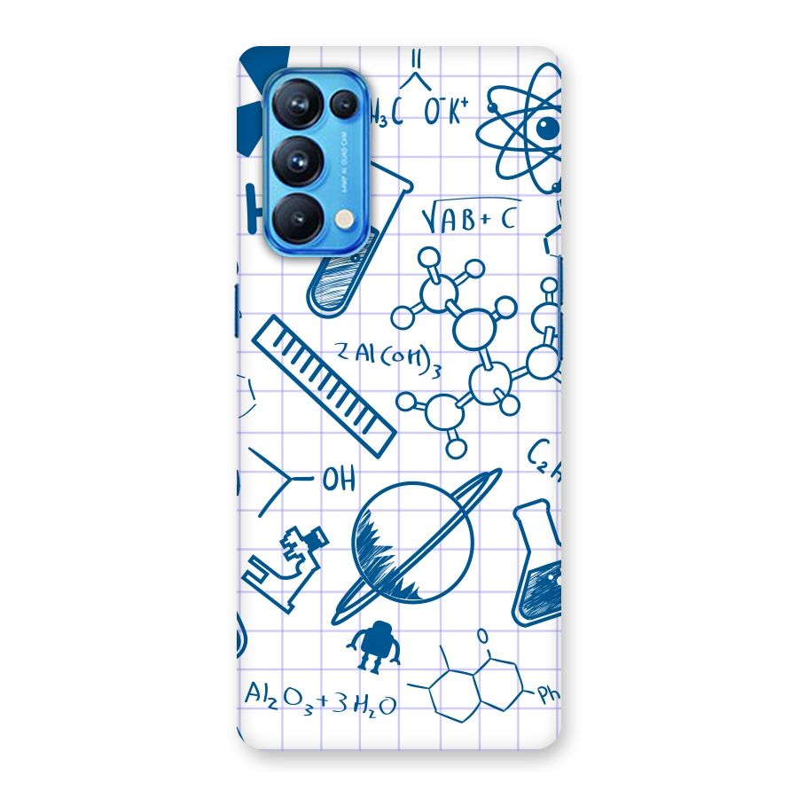 Science Notebook Back Case for Oppo Reno5 Pro 5G