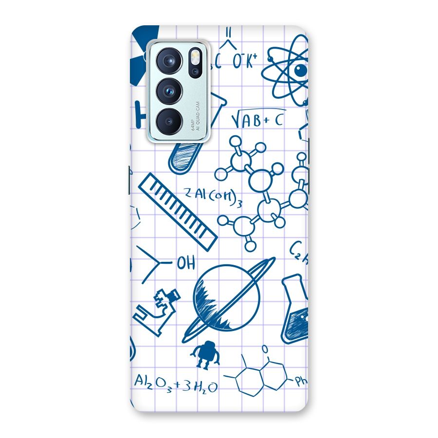 Science Notebook Back Case for Oppo Reno6 Pro 5G