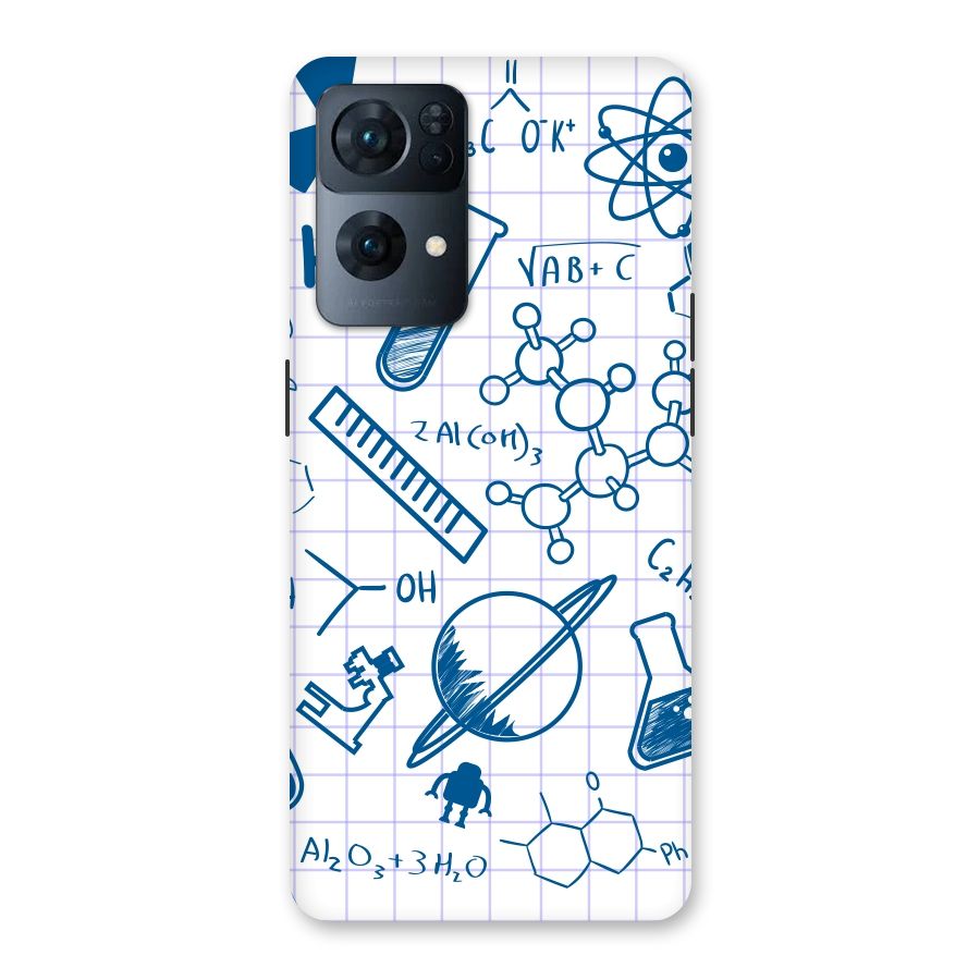 Science Notebook Back Case for Oppo Reno7 Pro 5G