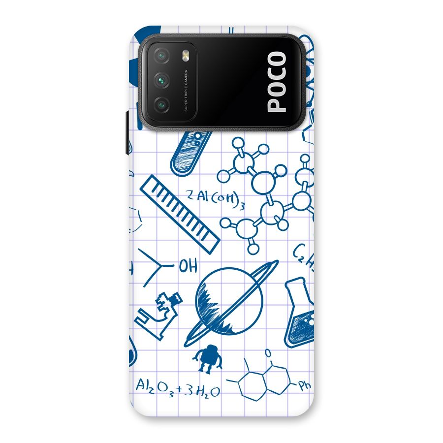 Science Notebook Back Case for Poco M3
