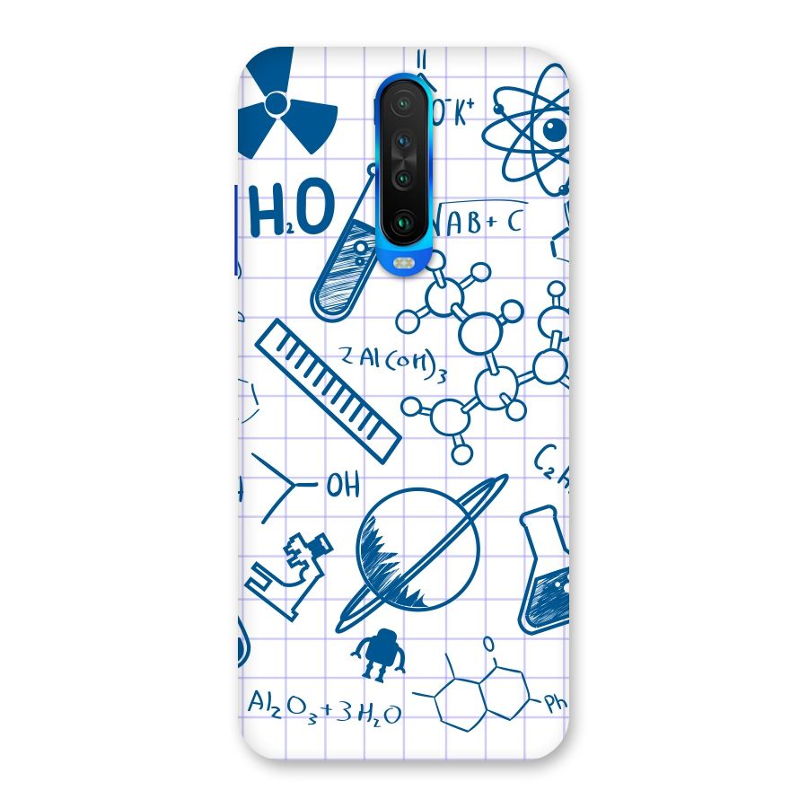 Science Notebook Back Case for Poco X2
