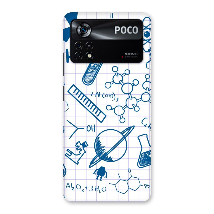 Science Notebook Back Case for Poco X4 Pro 5G