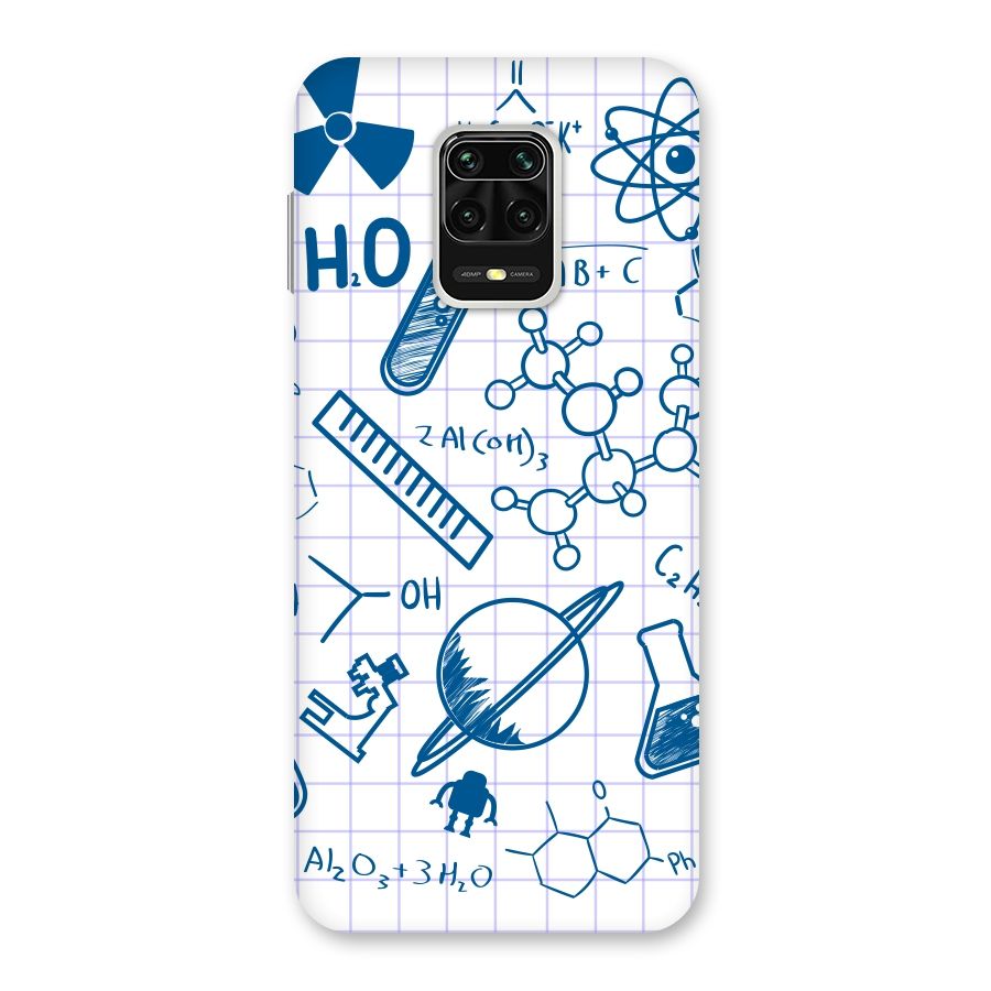 Science Notebook Back Case for Redmi Note 9 Pro