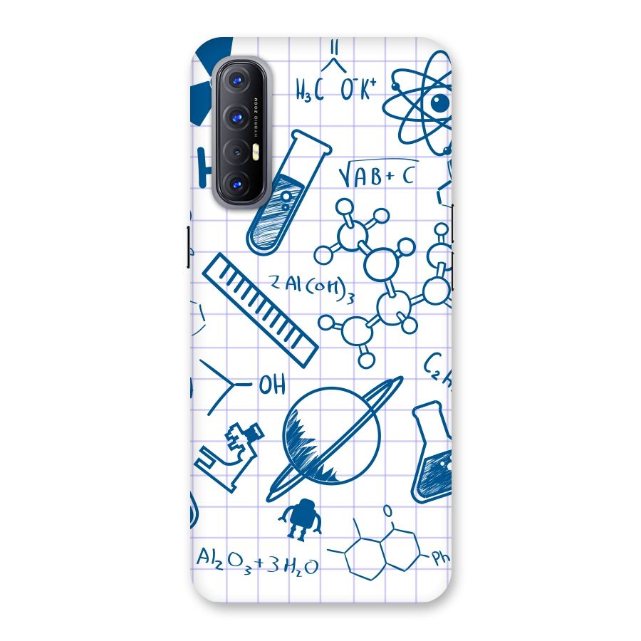 Science Notebook Back Case for Reno3 Pro