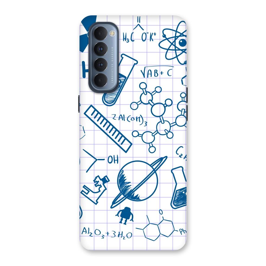 Science Notebook Back Case for Reno4 Pro