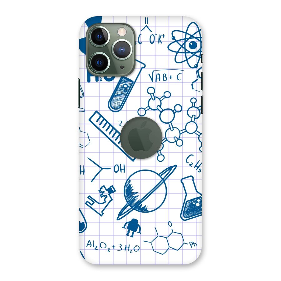 Science Notebook Back Case for iPhone 11 Pro Logo  Cut