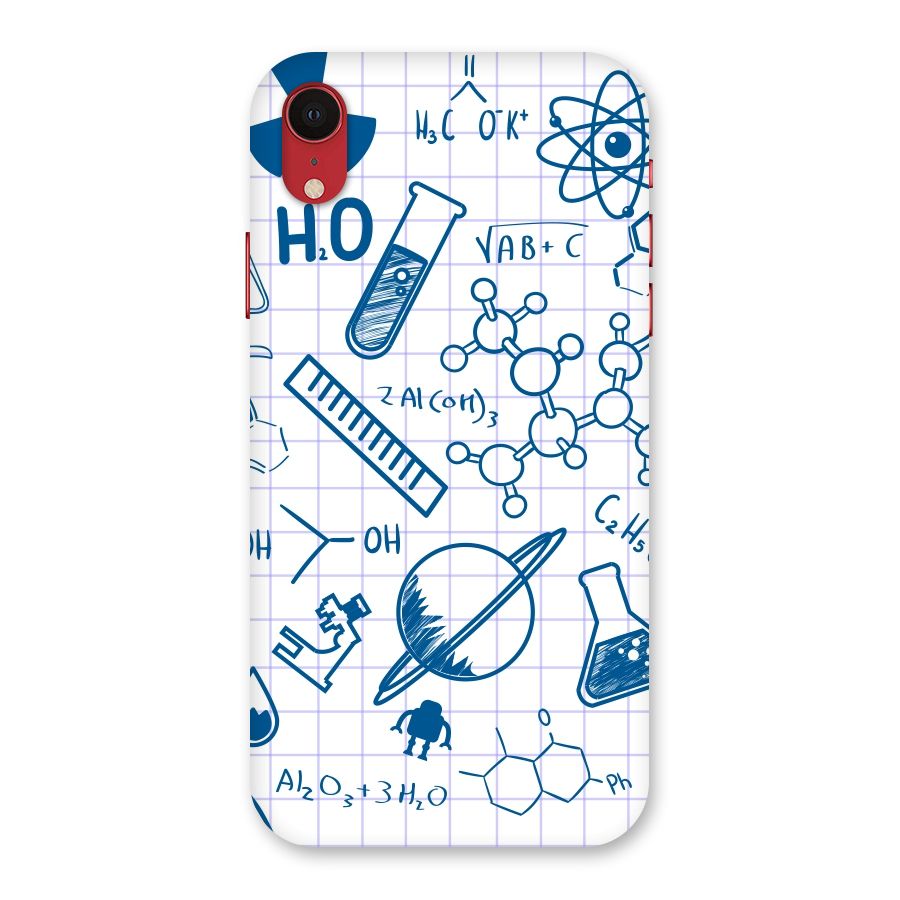 Science Notebook Back Case for iPhone XR