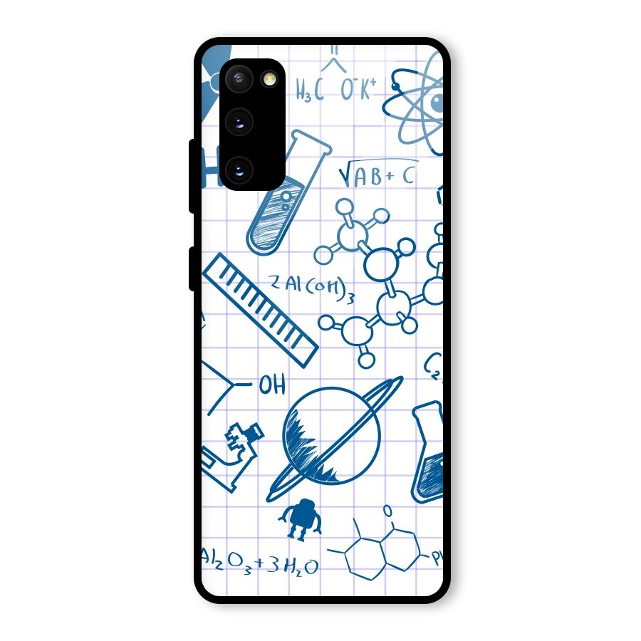 Science Notebook Glass Back Case for Galaxy S20 FE 5G