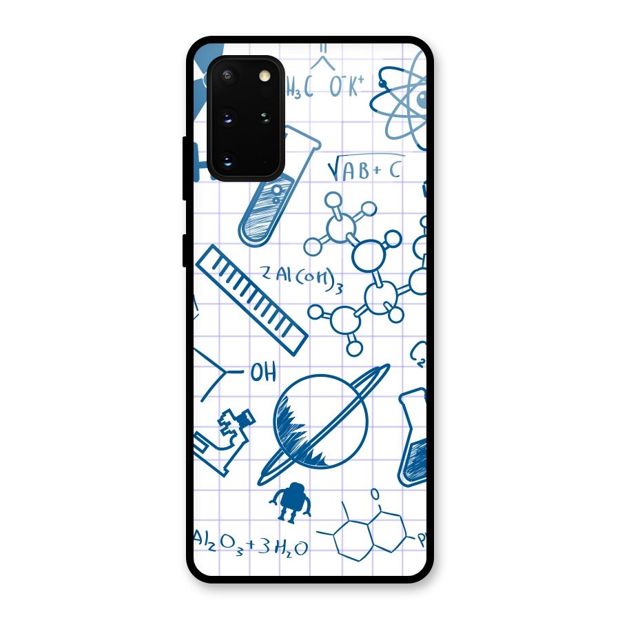 Science Notebook Glass Back Case for Galaxy S20 Plus